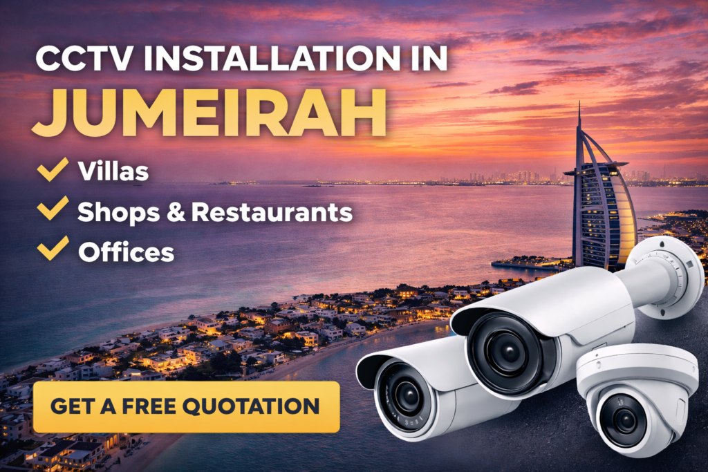 CCTV installation in Palm Deira Dubai for residential and commercial buildings