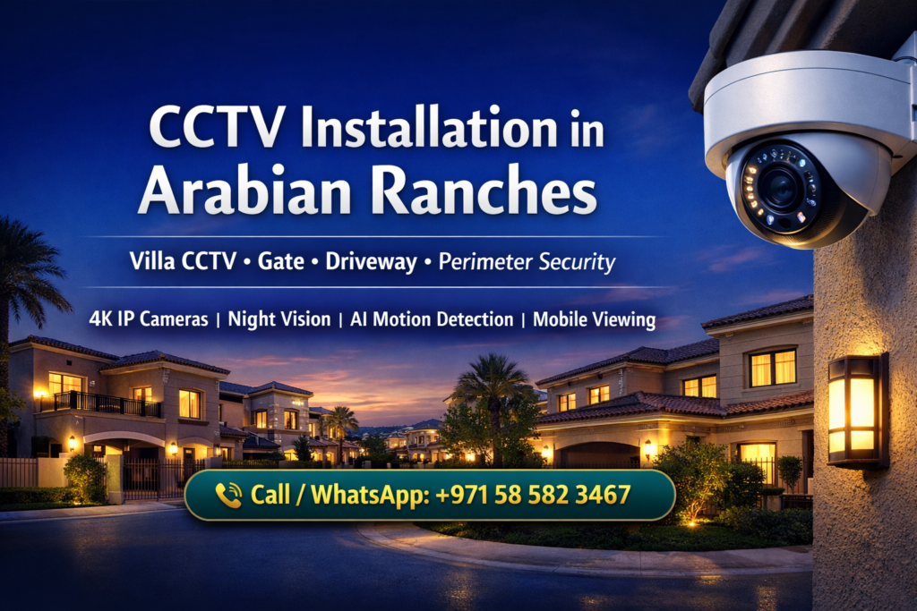 CCTV Installation in Arabian Ranches Dubai for villas