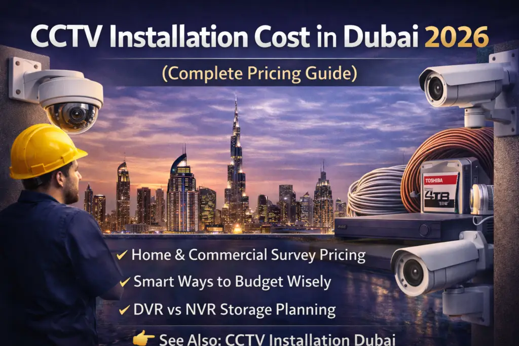 CCTV installation cost in Dubai 2026