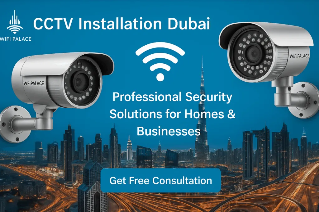 CCTV Installation Dubai – WiFi Palace hero banner