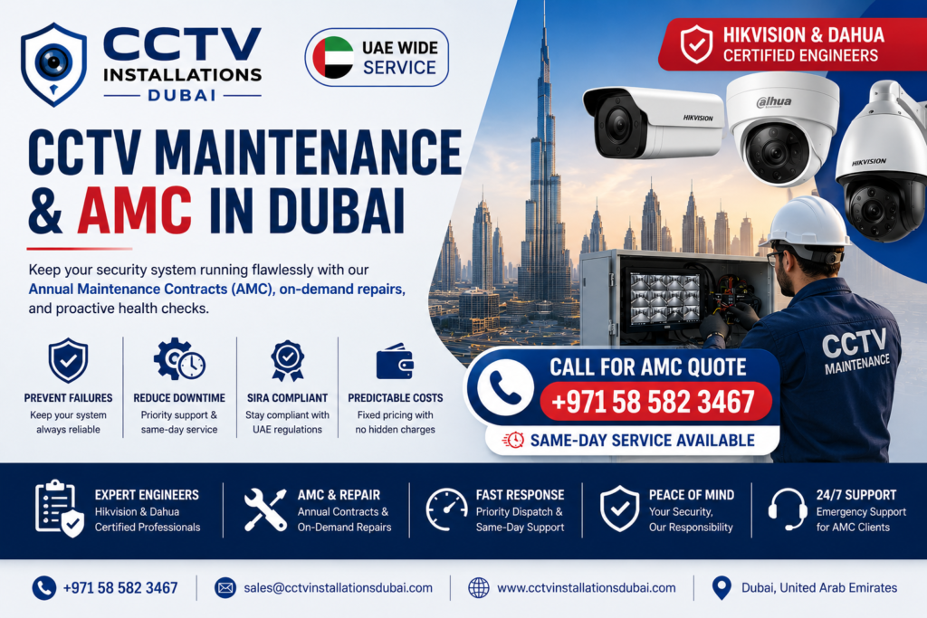 CCTV Maintenance Dubai