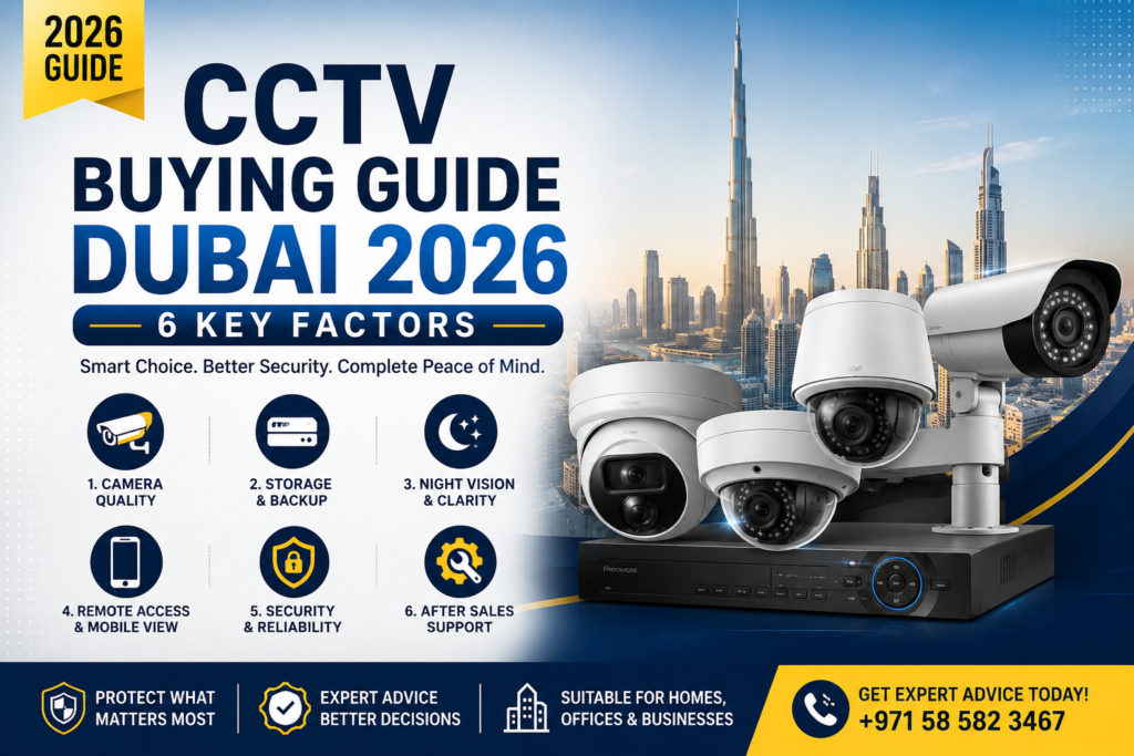 CCTV Buying Guide Dubai 2026 | 6 Key Factors