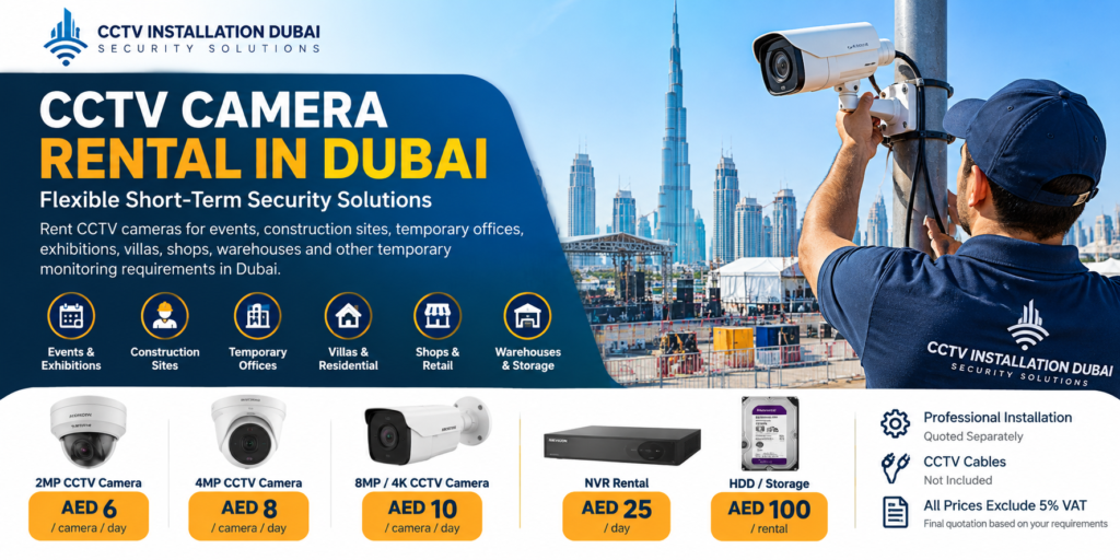 CCTV Camera Rental Dubai